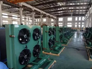 Semi-hermetic condensing unit production line