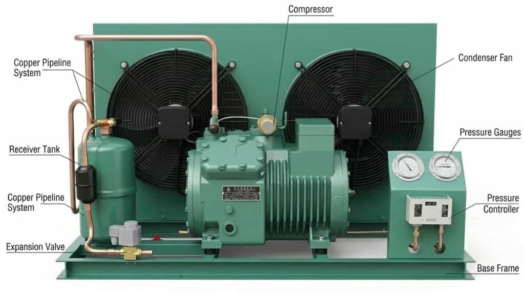 cold room condensing unit structure 01