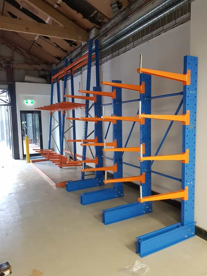 cold room cantilever shelving