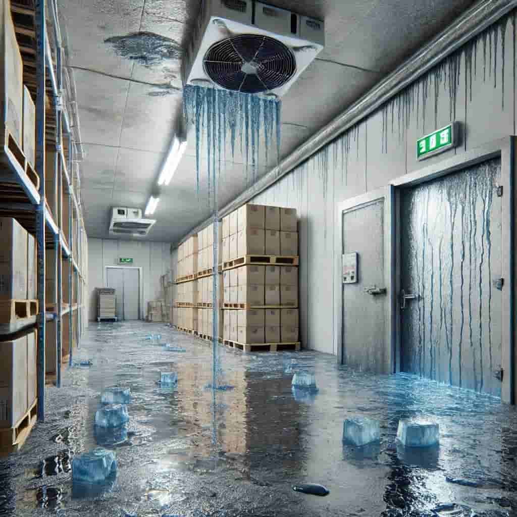 lekwater in koude kamer 1