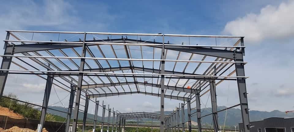 Instalación de estructura de acero de habitación fría 1