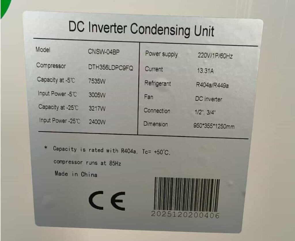 Inverter CDU Nameplate