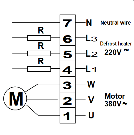 Schakelschema unitkoeler