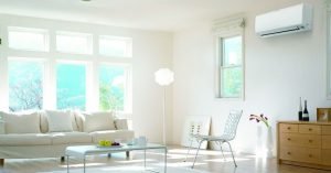 Aire acondicionado funcionando