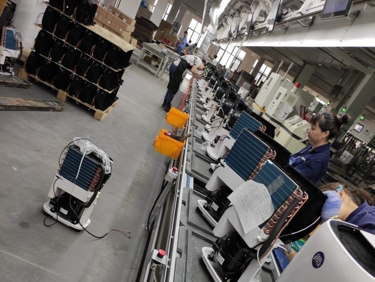 Chaîne de montage de déshumidificateur