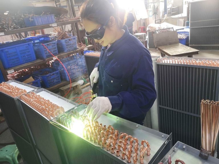 Soldadura evaporador-cobre