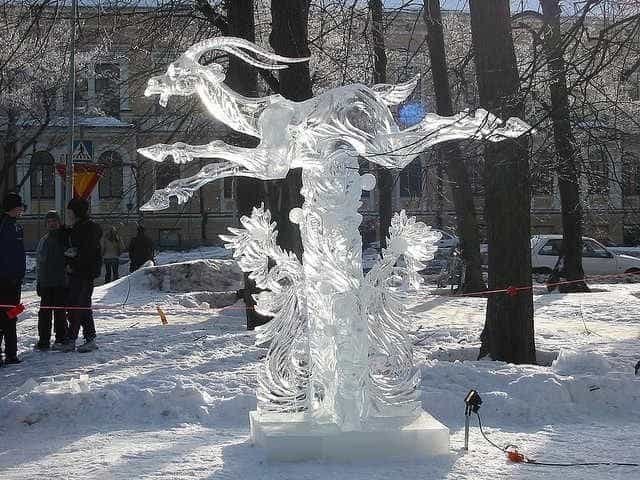 Escultura de hielo