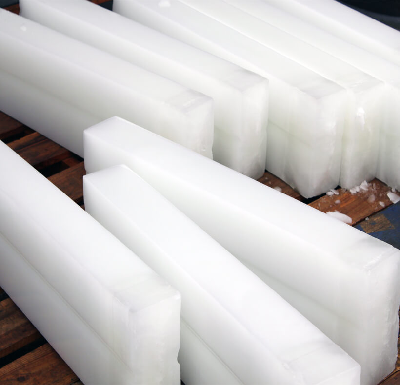 Tamaño del bloque de hielo