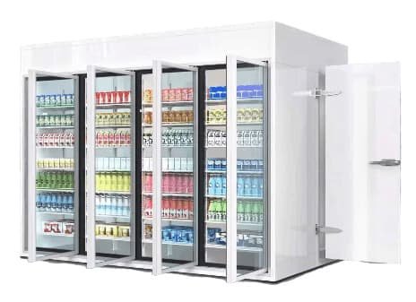 Jangkau di sebelah peti sejuk beku