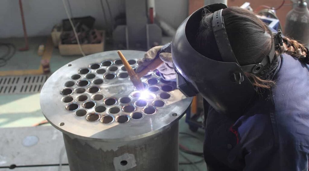 Tube ice machine welding