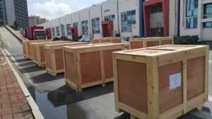 Fumigación del paquete de madera