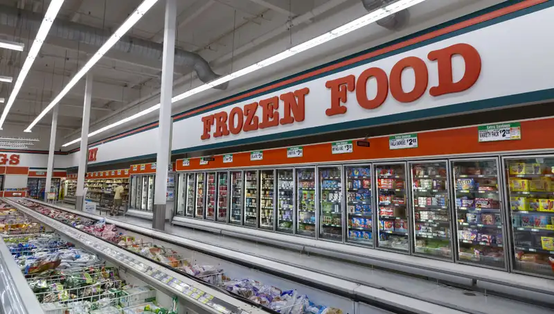 Alimentos congelados de supermercado