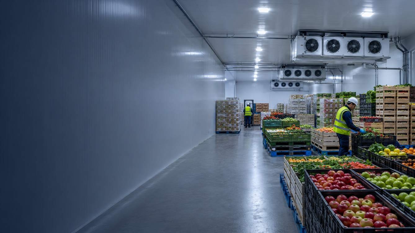 Industrial fruit and vegetable cold storage facility